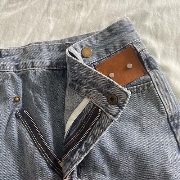 NONCODE Blue asymmetrical denim skirt - Picture 2 of 4